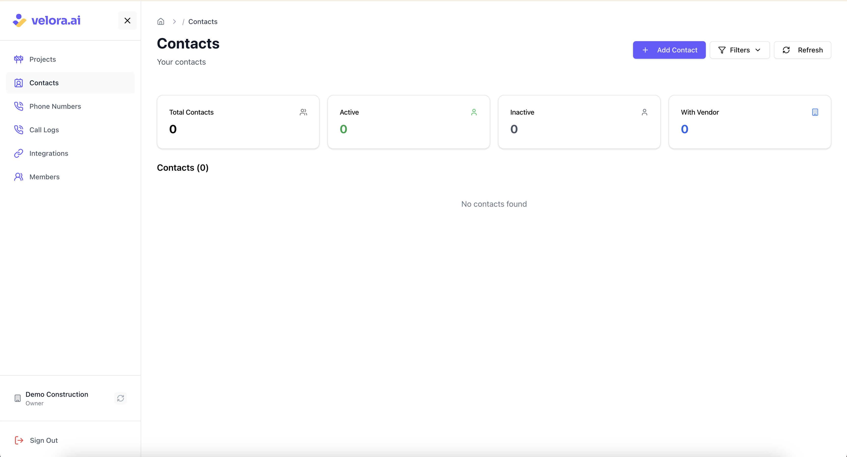Add Contact Button